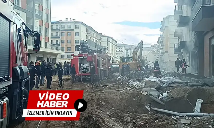 Malatya'da TOKİ Şantiyesinde Korkutan Yangın