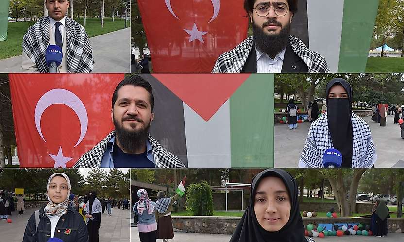 Malatya'da Üniversite Öğrencilerinden Filistin İçin Birlik ve Mücadele Mesajı