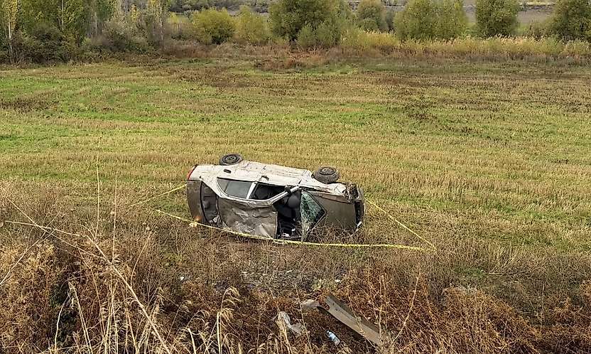 Malatya'da Yağış Kazayı Beraberinde Getirdi! Otomobil Takla Attı
