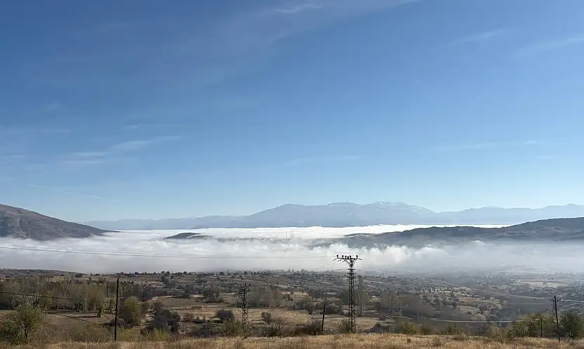 Malatya'da Yoğun Sis Kartpostallık Görüntüler Oluşturdu