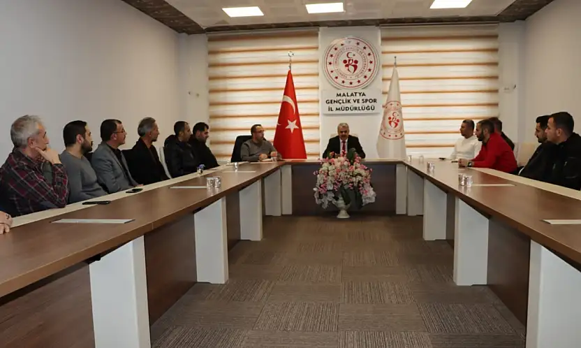 Malatya Gençlik ve Spor İl Müdürlüğü'nde Sportif Faaliyetler İçin Güvenlik ve Hizmet Kalitesi Toplantısı