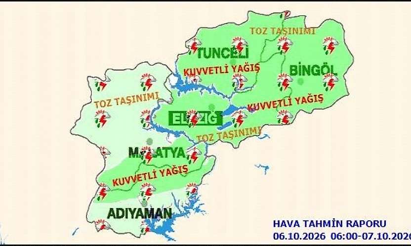 Malatya İçin Kuvvetli Yağış Uyarısı! Meteoroloji Tarih Verdi