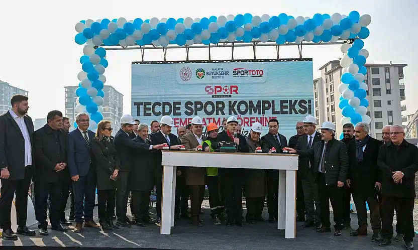 Malatya'ya 2,5 Milyar Liralık Spor Yatırımı: Tecde Spor Kompleksi'nin Temeli Atıldı