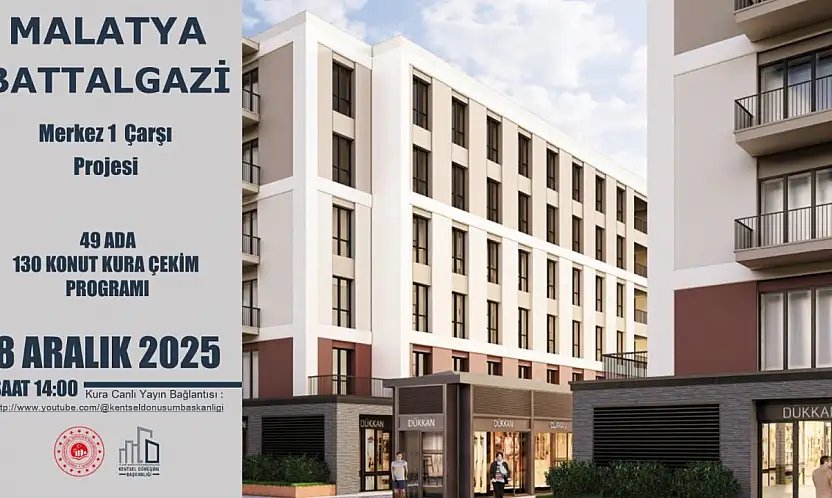 Merkez 1 Çarşı Projesi'nde 130 Konut İçin Kura Bugün Çekiliyor