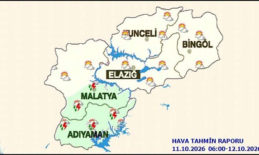 Meteoroloji Uyardı: Malatya ve Adıyaman'da Yerel Yağış Bekleniyor