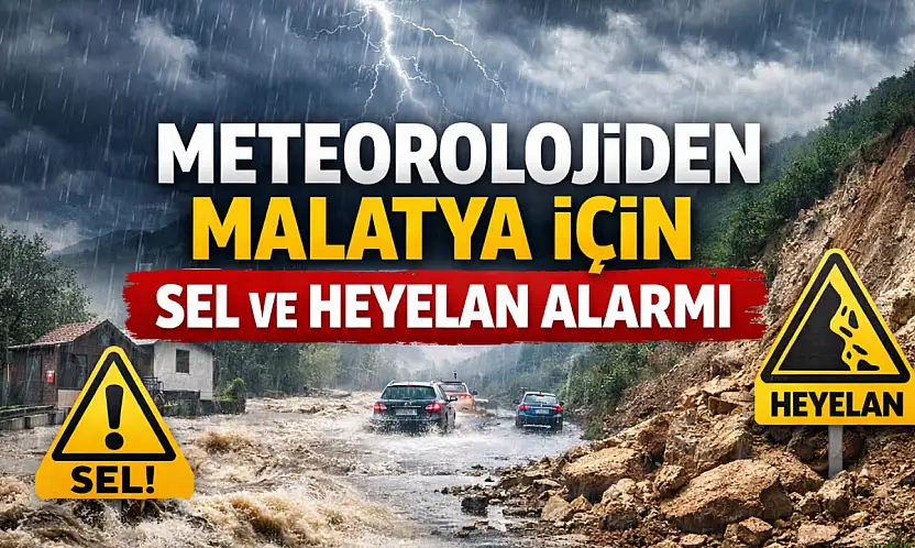 Meteorolojiden Malatya İçin Sel ve Heyelan Alarmı