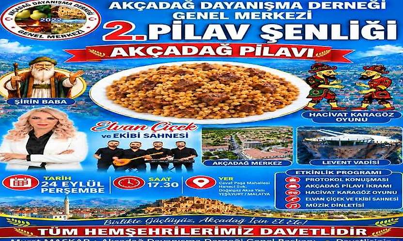 Murat Maskar'dan Malatyalılara Pilav Şenliği Daveti