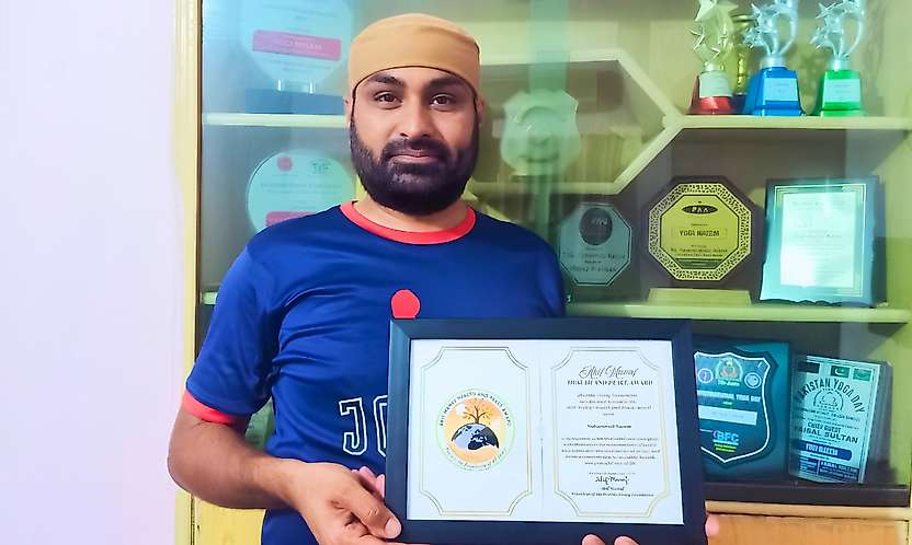 Pakistanlı Spor Eğitmeni Muhammad Naeem'e 'Sağlık ve Barış Ödülü'