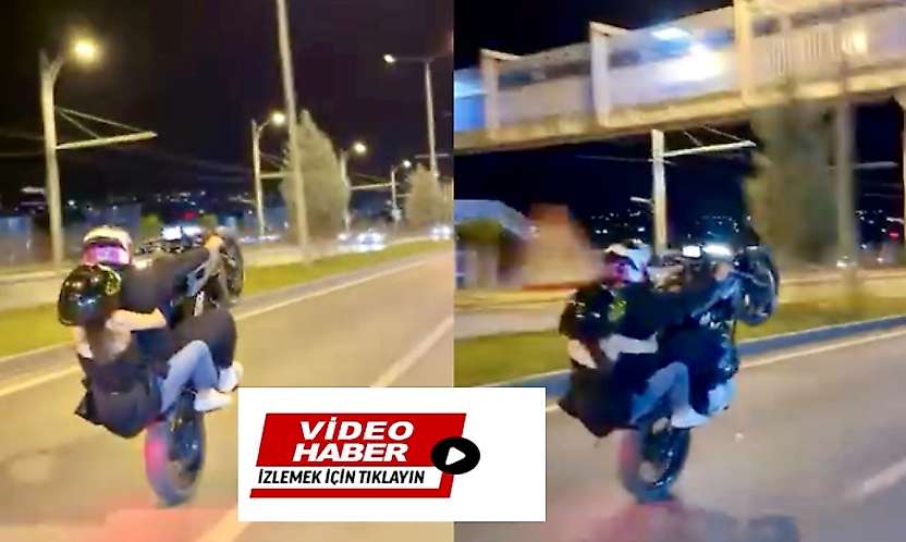 Plakasız Motosikletle Tek Teker Üzerinde Ölümüne Yolculuk