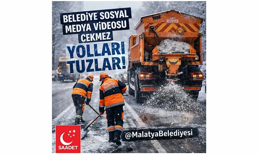 Saadet Partisi Malatya İl Başkanı Paşahan'dan Tuzlama Tepkisi: 'Bu Bir Doğa Olayı Değil, İhmaldir'