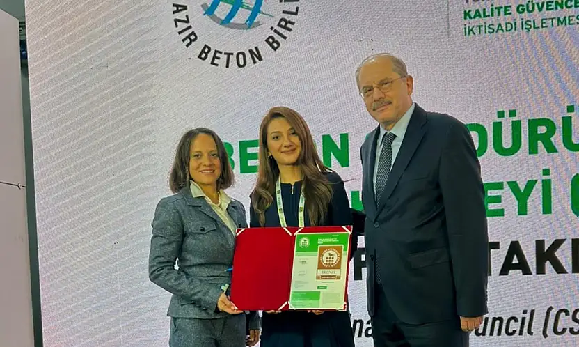 Seza Çimento'ya CSC'den 'Kaynakların Sorumlu Kullanımı' Belgesi