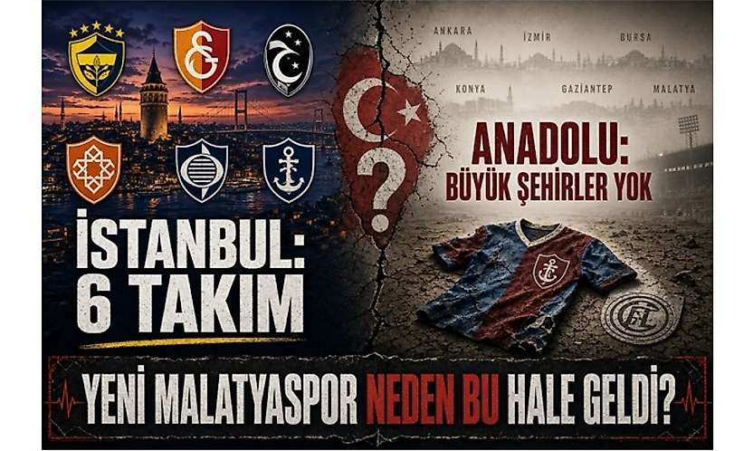 Süper Lig'de İstanbul'un 6 Takımı Var, Anadolu'nun Büyük Şehirleri Yok! Yeni Malatyaspor Neden Bu Hale Geldi?