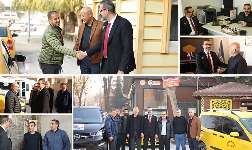 Taksi ve Galerici Esnafından Talip Şahin'e Yoğun İlgi