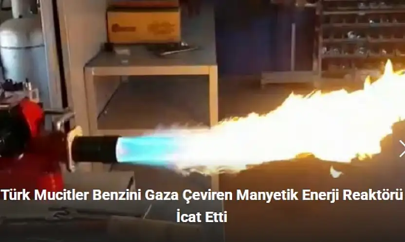 Türk Mucitler Benzini Gaza Çeviren  Manyetik Enerji Reaktörü İcat Etti.