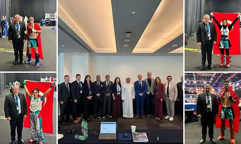 Türkiye Kick Boks Milli Takımı Abu Dabi'de 5 Dünya Şampiyonu Çıkardı