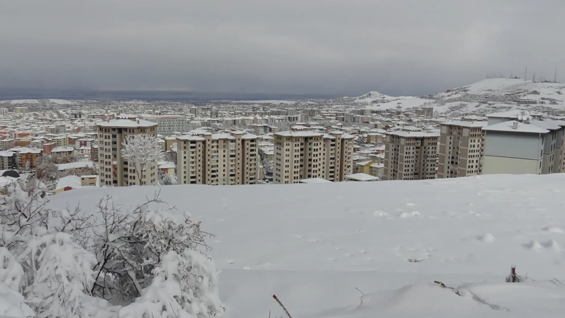 Malatya'dan kar manzaraları