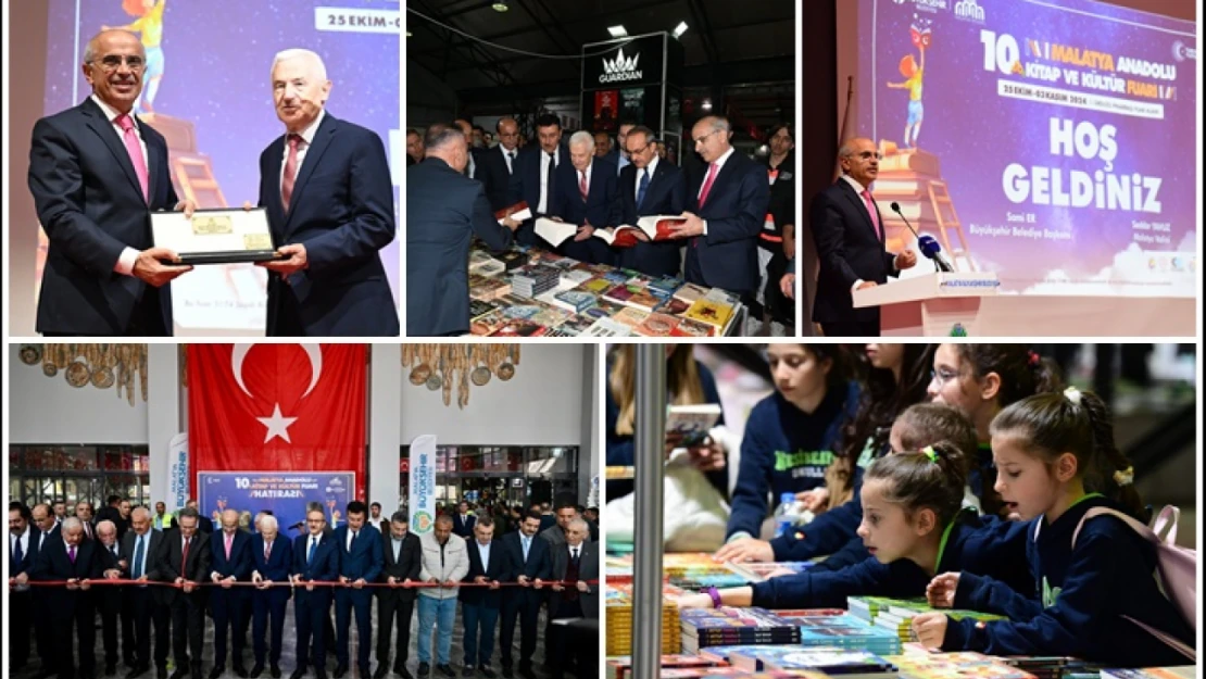 10.  Malatya Anadolu Kitap ve Kültür Fuarı Kitapseverlere Kapılarını Açtı