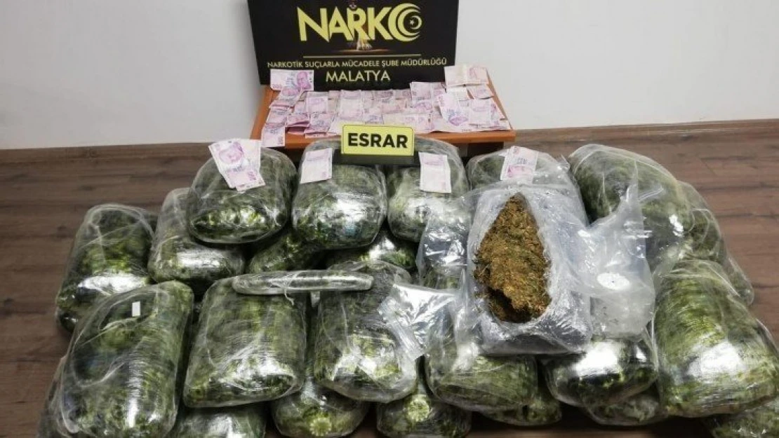 110 kilo 900 gram Esrar maddesi ele geçirildi