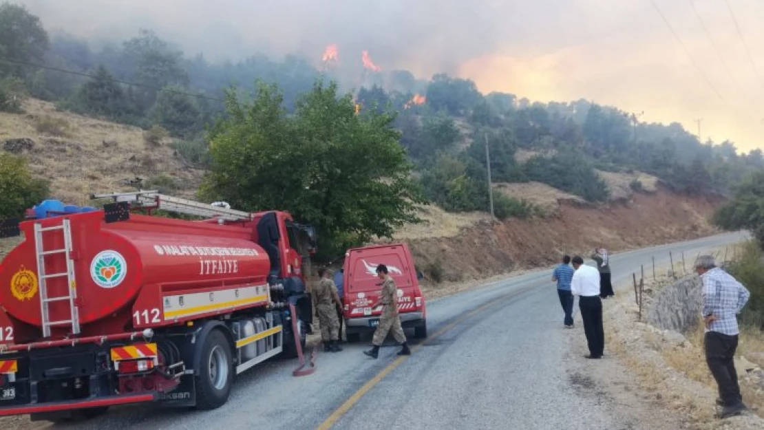 150 Dönümlük Meşe alanı yandı