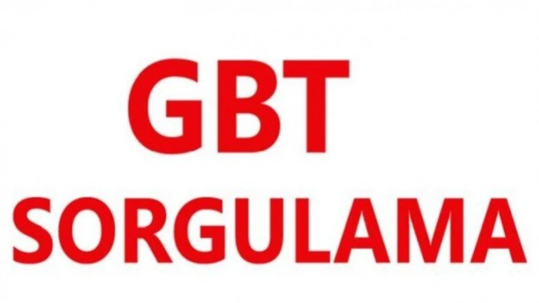 4432 şahsın GBT sorgusu yapıldı