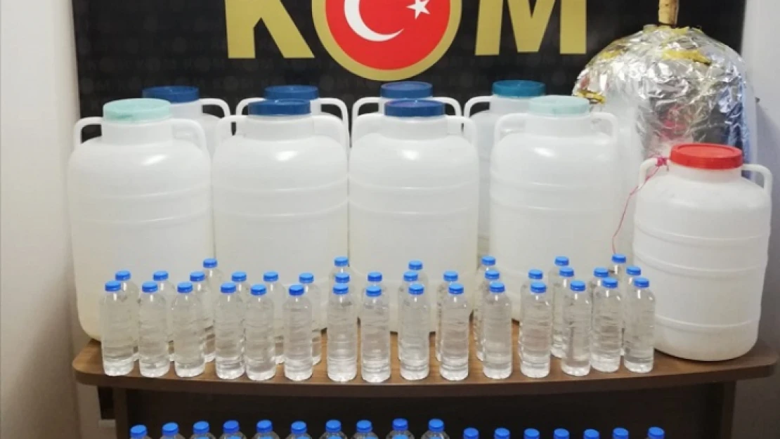 540 Litre Sahte Rakı ele geçirildi