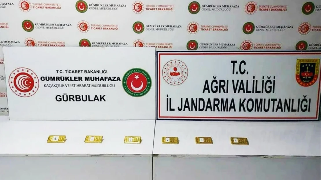 Ağrı'da 20 kilo 596 gram külçe altın ele geçirildi