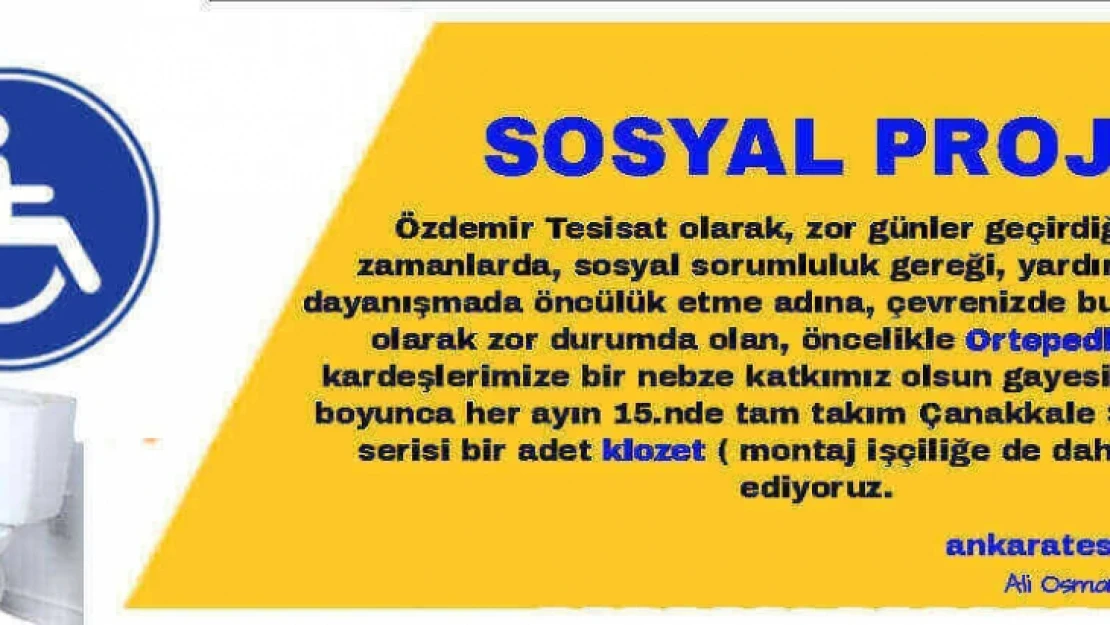 Alkışlanacak bir sosyal sorumluluk projesi