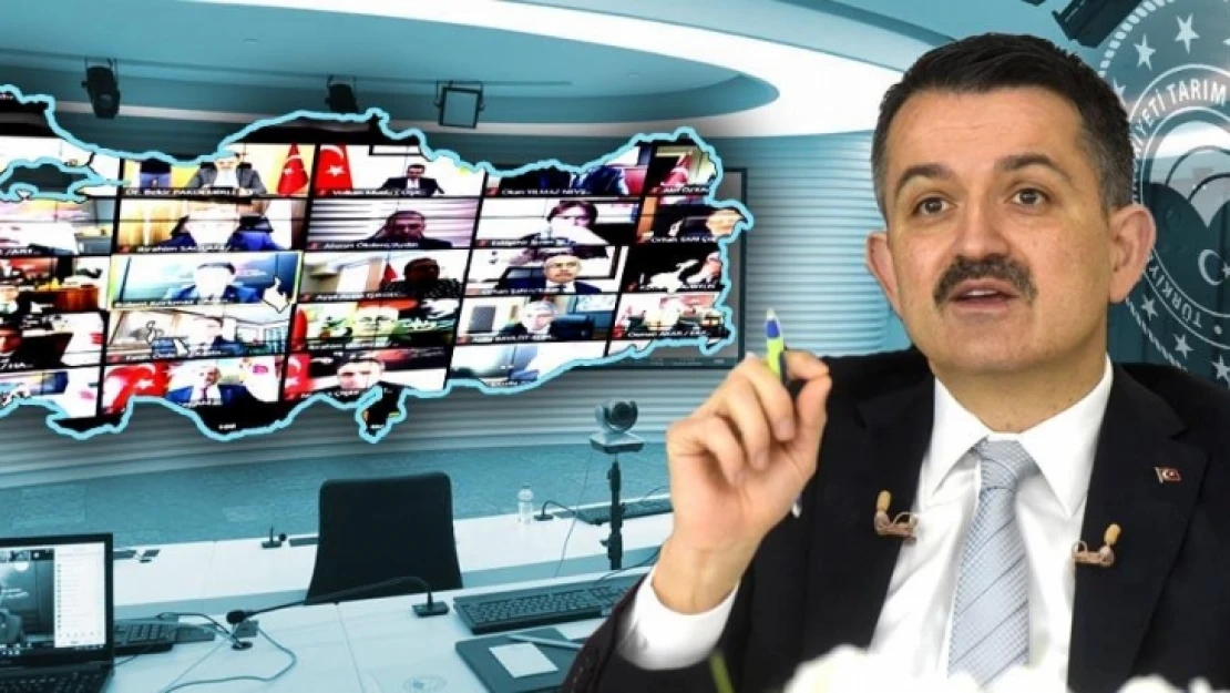 Bakan Pakdemirli, Video Konferans Aracılığıyla İlçe Tarım Ve Orman Müdürleriyle Görüştü