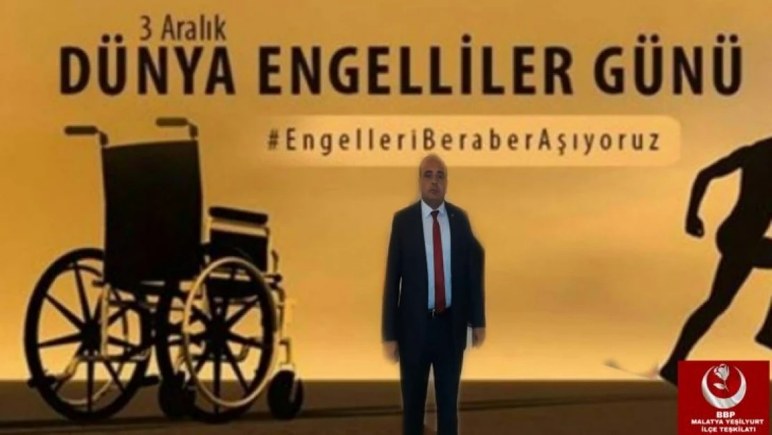 Başkan Altunkaya'nın 3 Aralık Dünya Engelliler Günü Mesajı