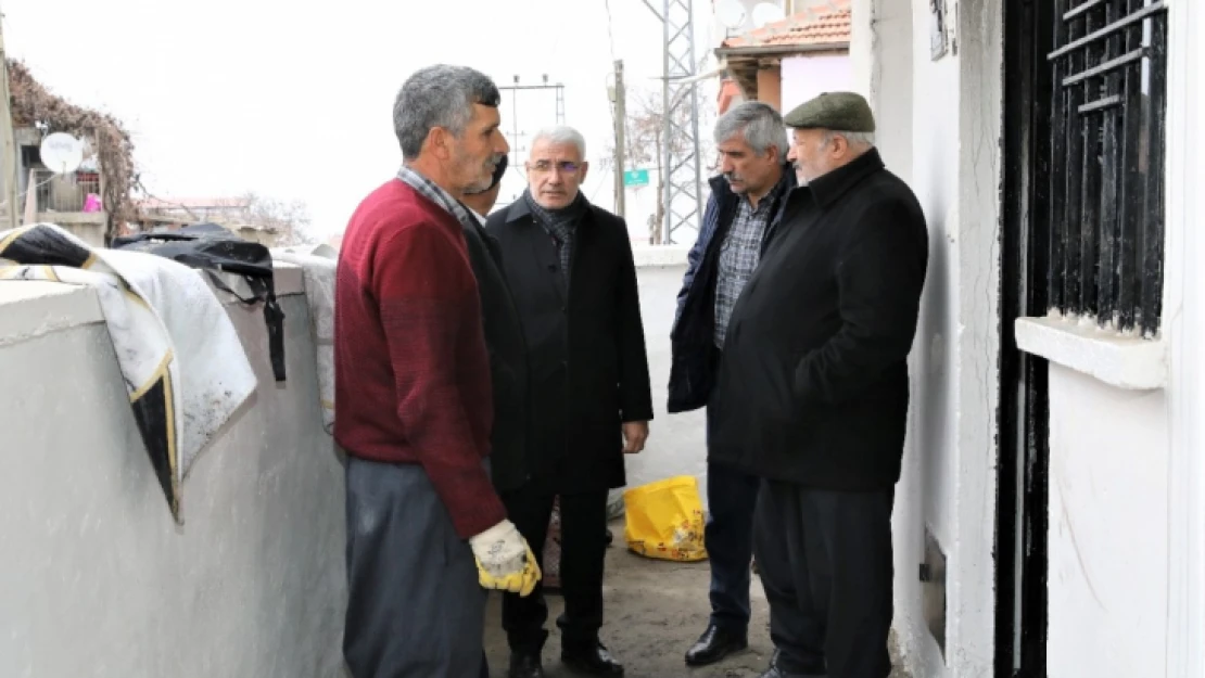 Başkan Güder'den Evi Yanan Aileye 'Geçmiş Olsun' Ziyareti