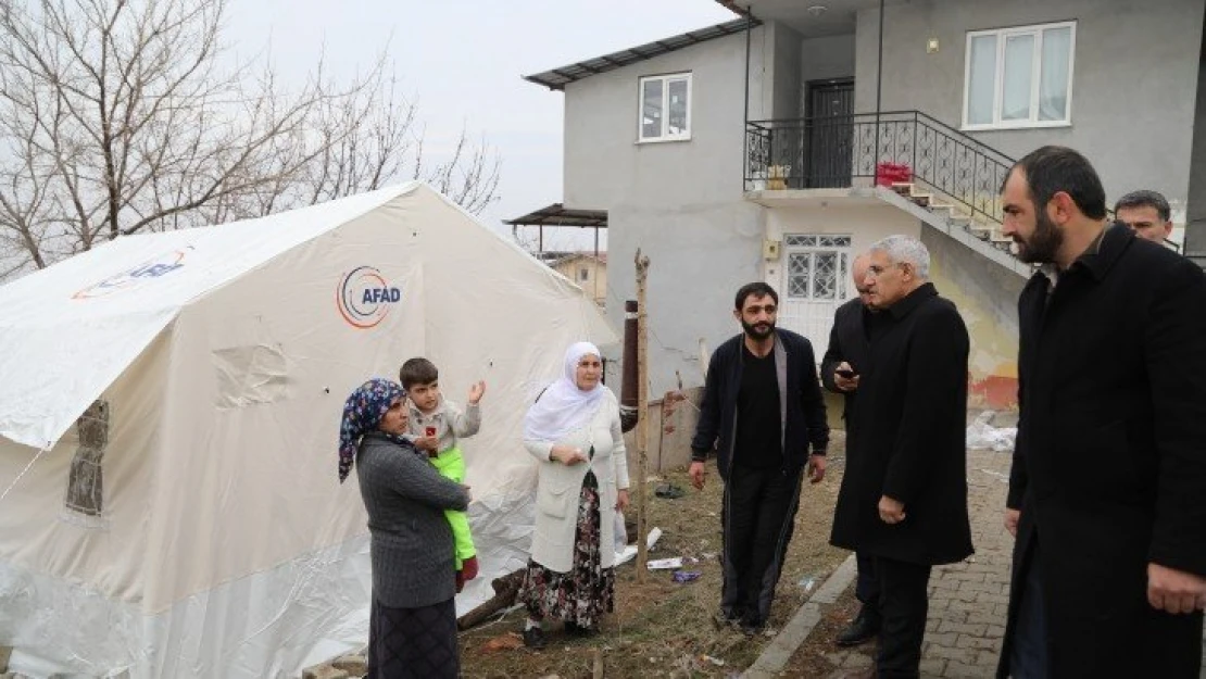 Başkan Güder, Orduzu'da Depremzedeleri Yalnız Bırakmadı