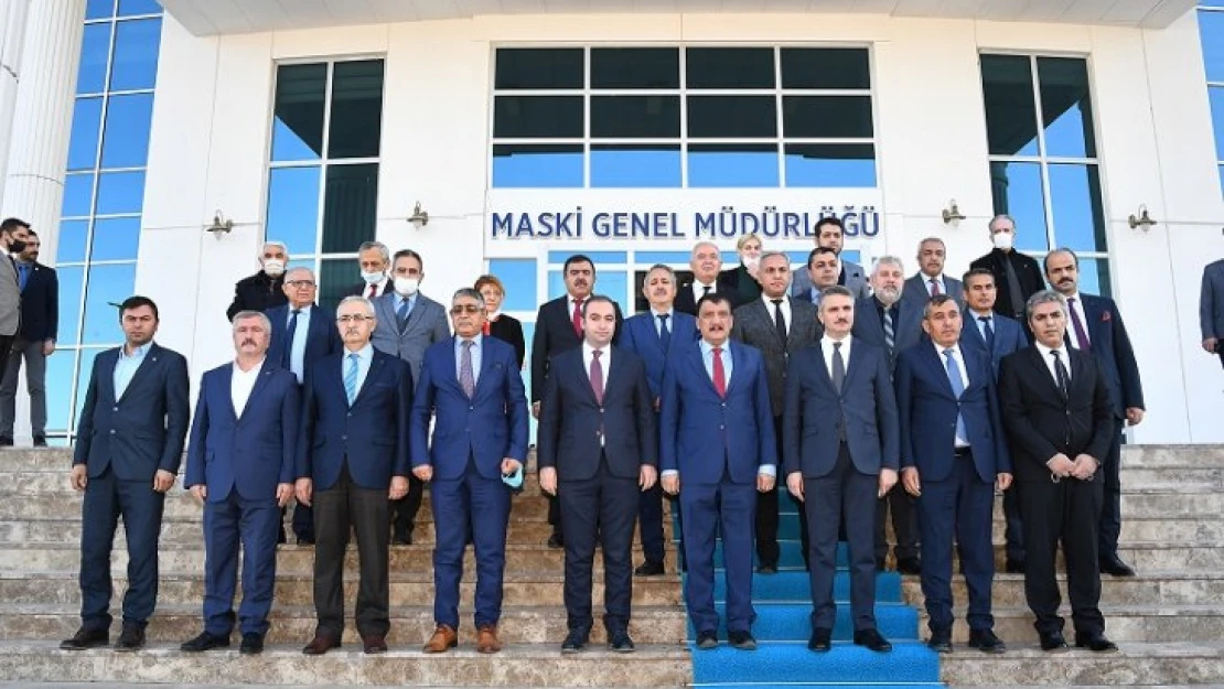 Başkan Gürkan Vali Baruş ile birlikte MASKİ Genel Müdürlüğünü ziyaret etti