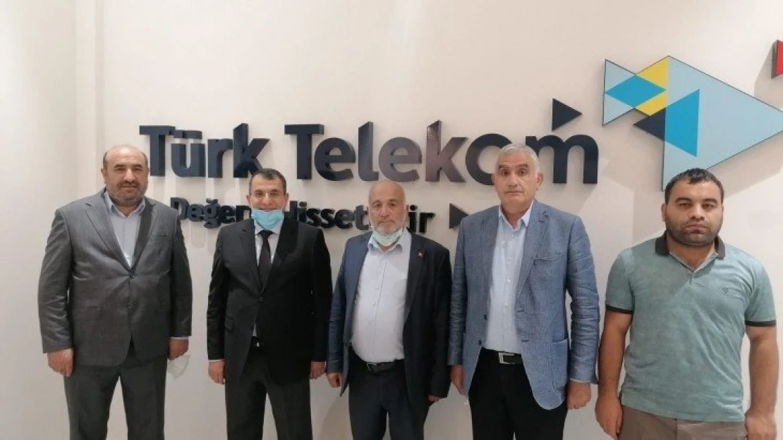 Başkan Kahveci'den Türk Telekom İl Müdürü Ahmet Alevcan'a Hayırlı Olsun Ziyareti