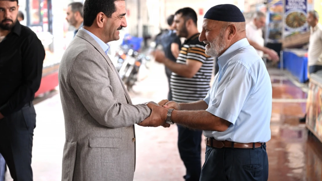 Başkan Taşkın'dan Kasap Pazarı Esnafına Ziyaret