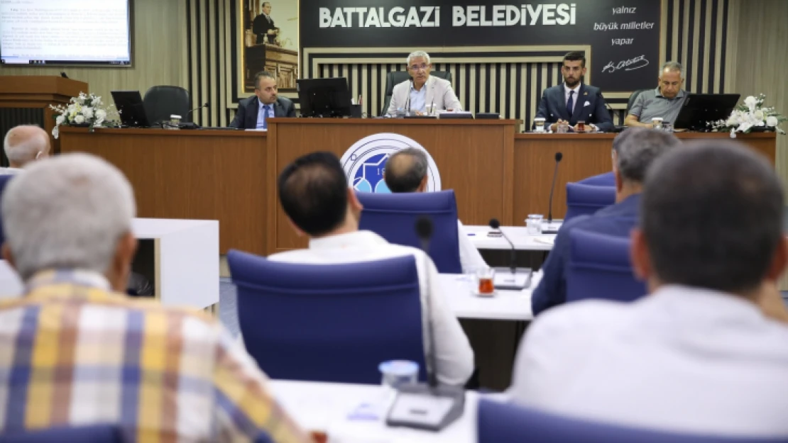 Battalgazi Belediye Meclisi, Temmuz ayı Olağan toplantısı tamamlandı