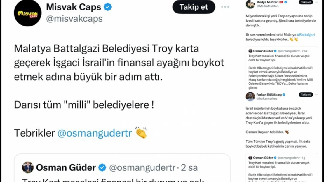 Battalgazi Belediyesi'nin Başlattığı Boykot Sosyal Medyada Büyük İlgi Gördü