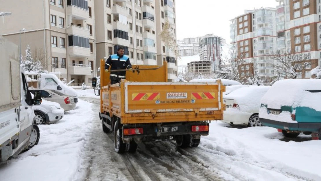 Battalgazi'de Başarılı Karla Mücadele Çalışması