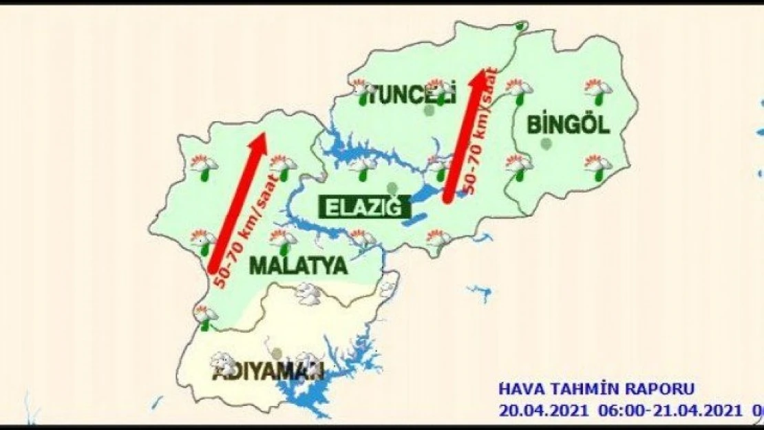 Bölgede Günlük Hava Tahmin Raporu