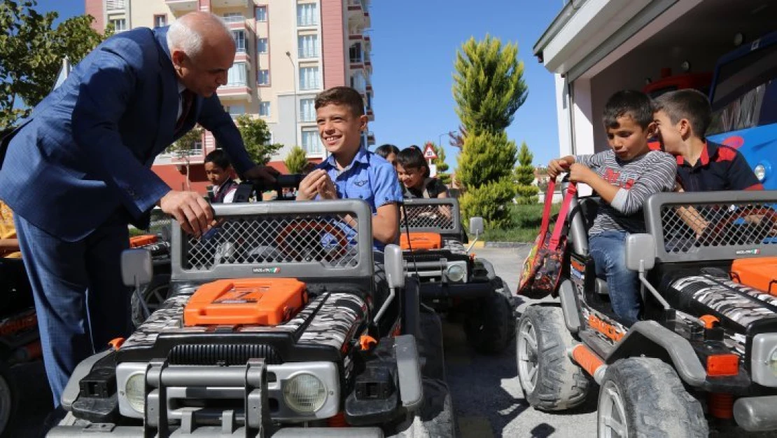 Bölgenin ilk trafik parkı'nda sezonun ilk eğitimi verildi