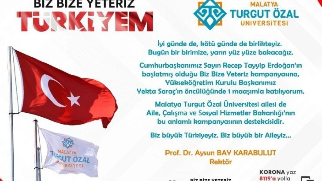 Bugün bir birimize, yarın yüz yüze bakacağız.