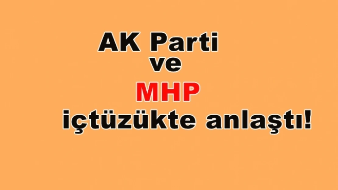 AK Parti ve MHP içtüzükte anlaştı!