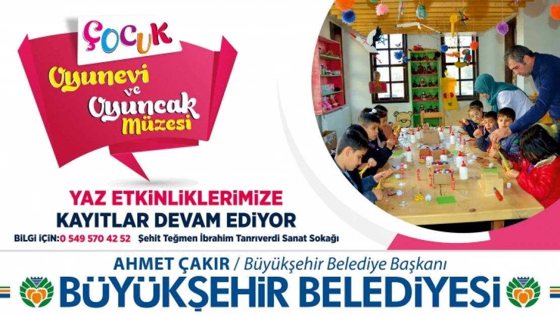 Büyükşehir'den Miniklere Yaz Etkinlikleri