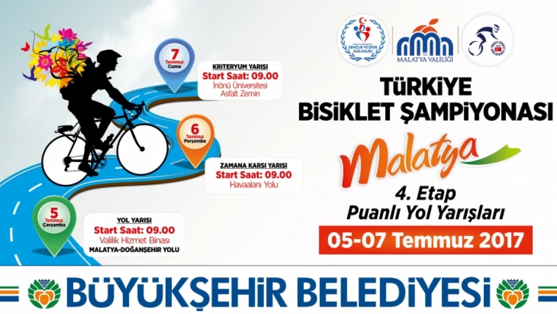 Malatya'da Bisiklet Yol Yarışları Yapılacak