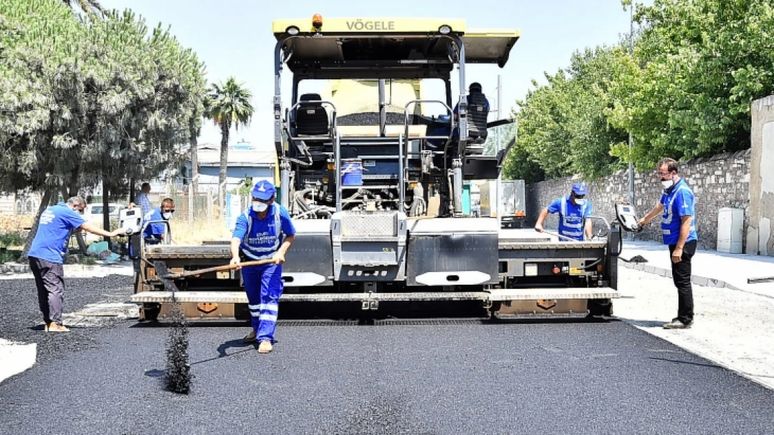 Asfalt işçisinin ateşle imtihanı