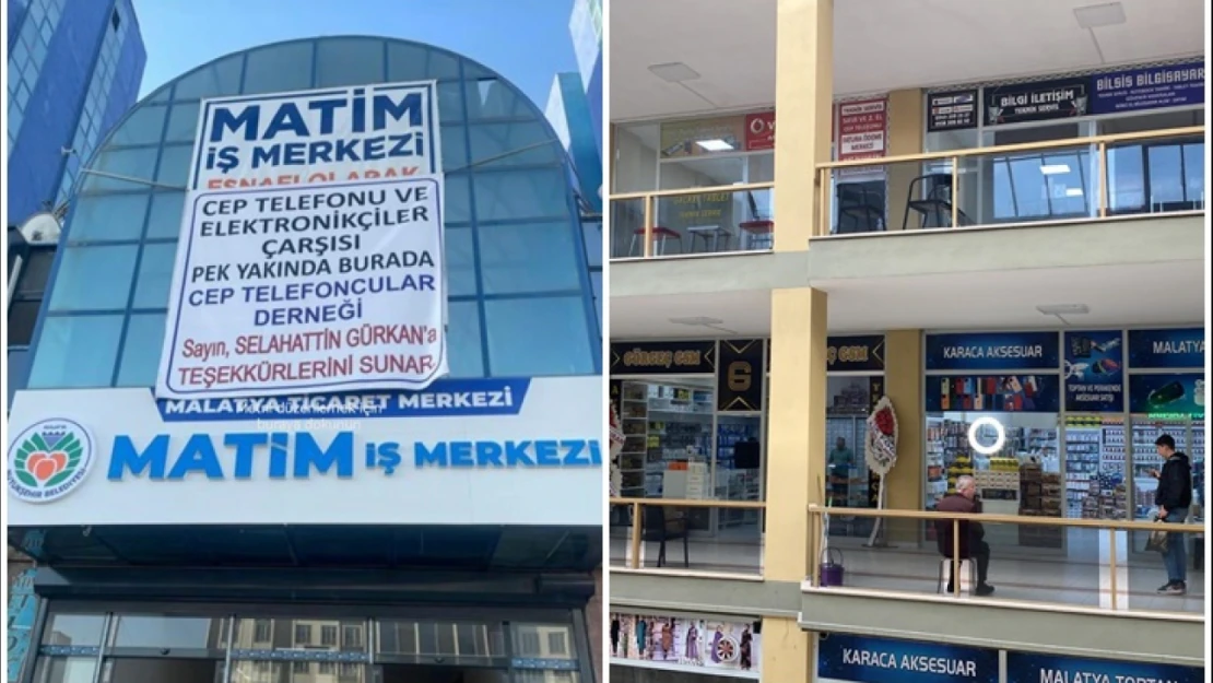 Cep Telefonu esnafı müşteri bekliyor