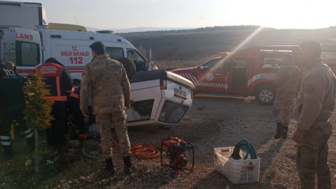 Darende Balalaban'da Trafik Kazası