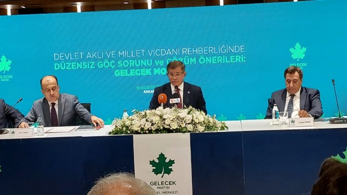 Davutoğlu Partisinin Göç Raporunu Açıkladı