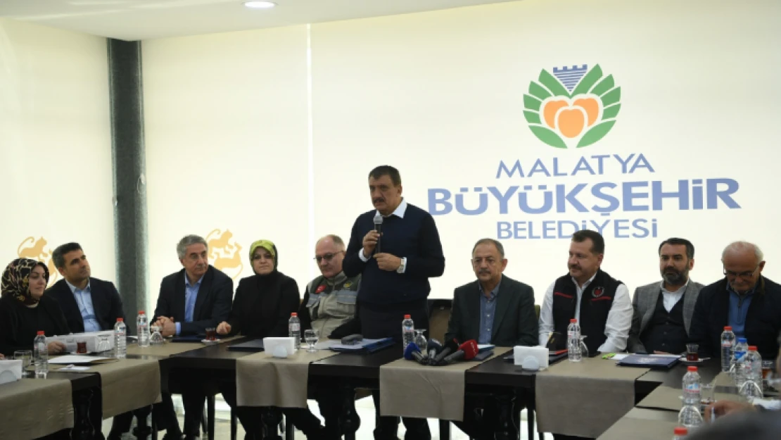 'Deprem Bölgesi Belediye Başkanları Koordinasyon Toplantısı' yapıldı.