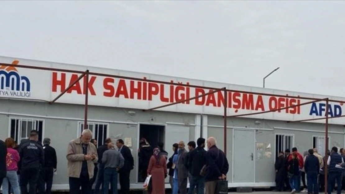 Depremlerden etkilenen Malatya'da 69 bin 263 hak sahipliği başvurusu kabul edildi