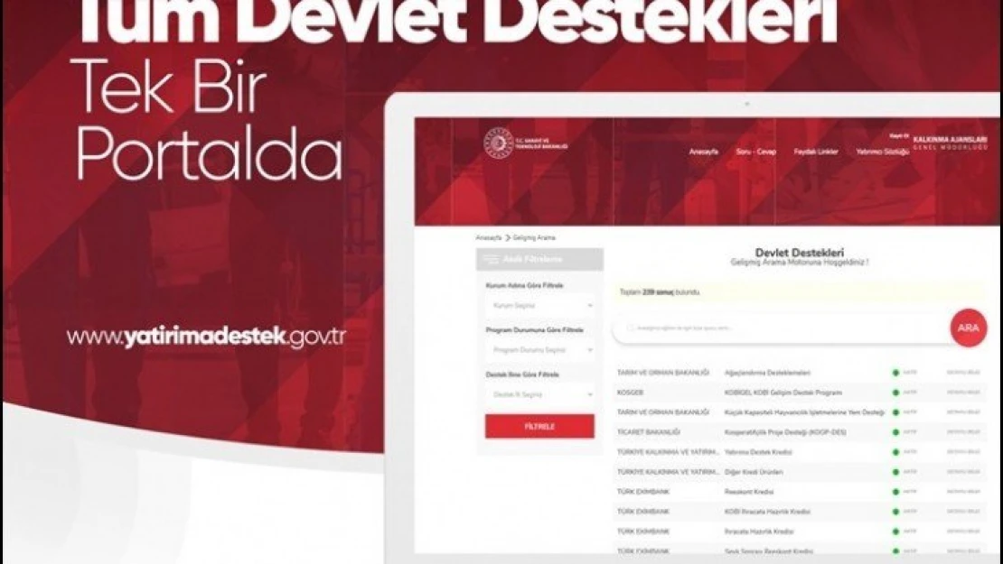 Destek Bilgileri Tek Çatı Altında Toplandı